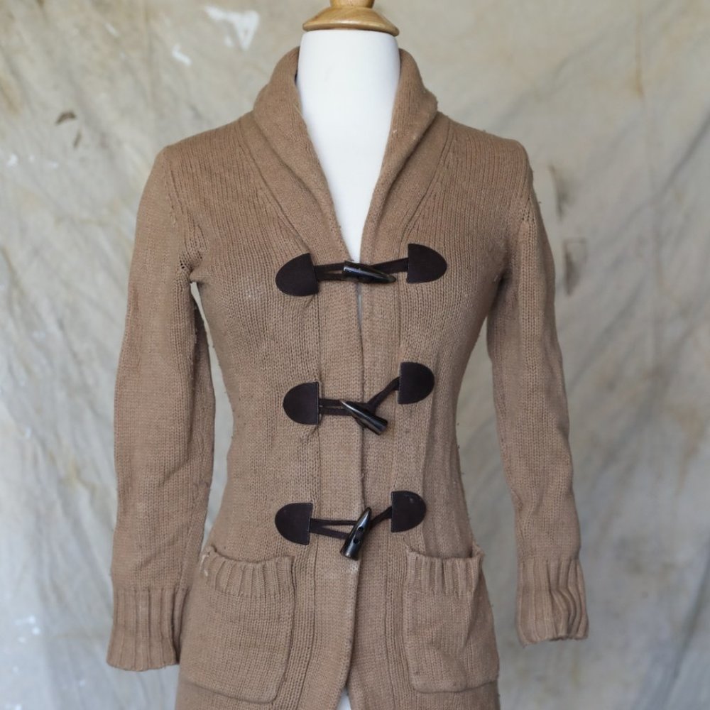 George sweater mid-length toggle closure womens XS